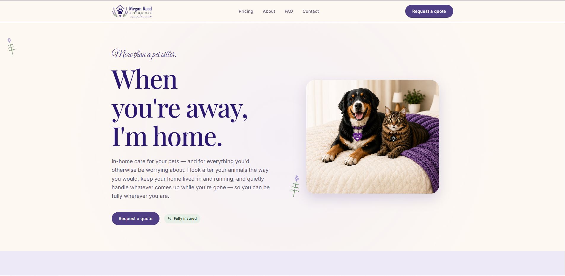 Megan Reed Pet Services